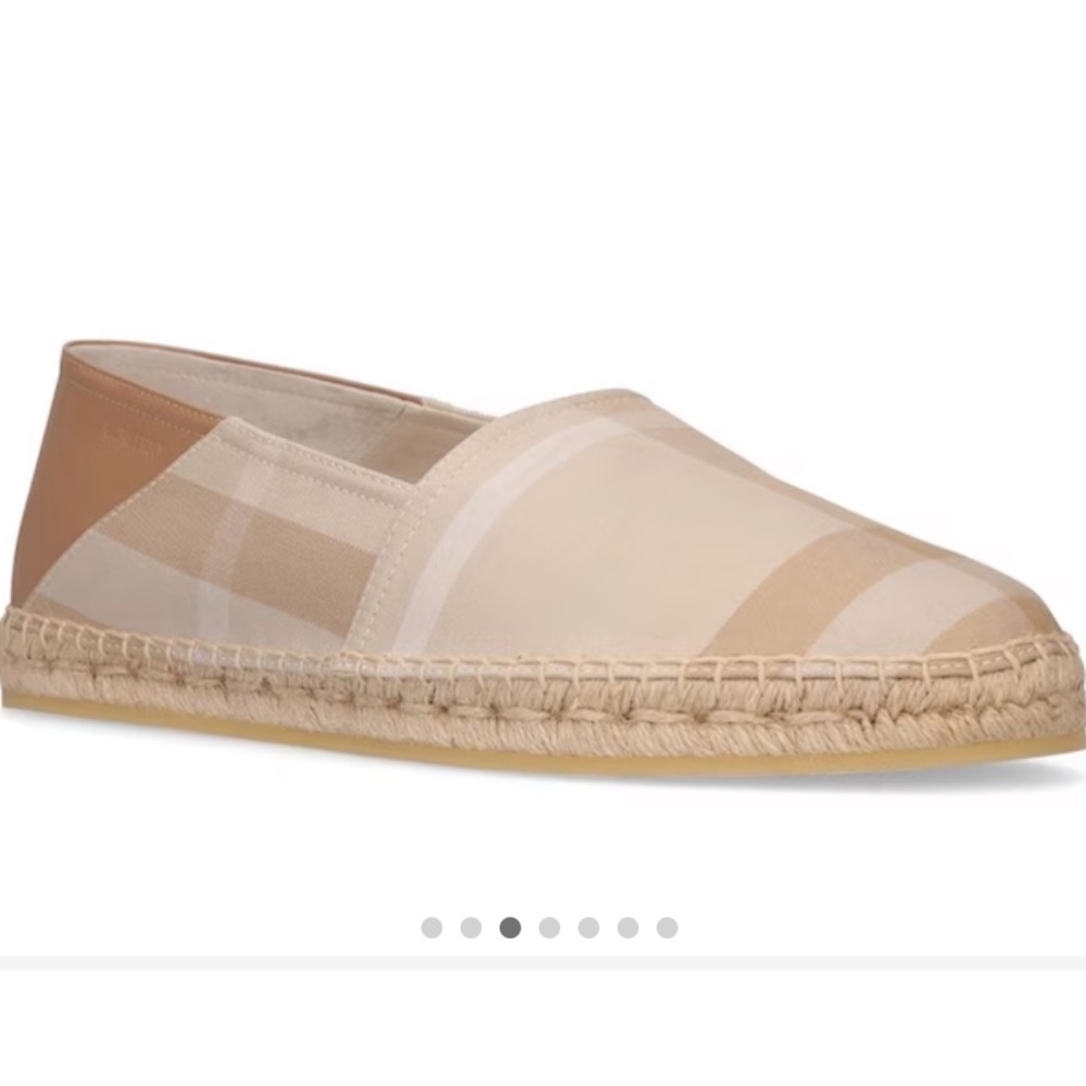 Burberry Airport Check Espadrilles- Sz 42 EU
